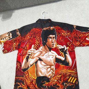 Bruce Lee Men's Button Down Shirt, Size M/L, New Never Worn